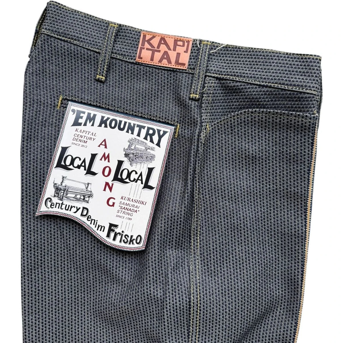 Kapital Century Denim 5P Frisko No. 7+S (Sumi)