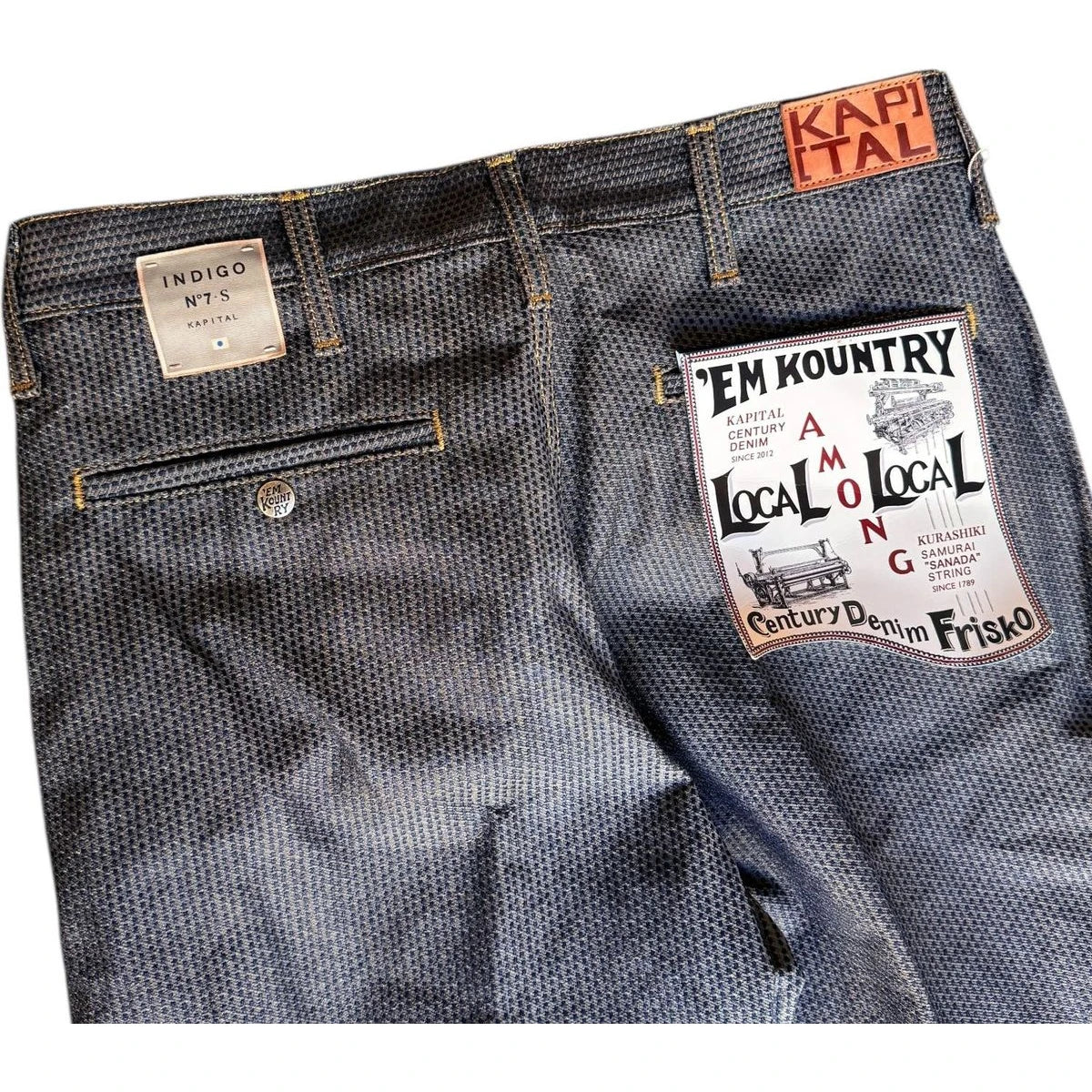 Kapital Century Denim 5P Frisko No. 7 (Sumi) (Persimmon Dyed)