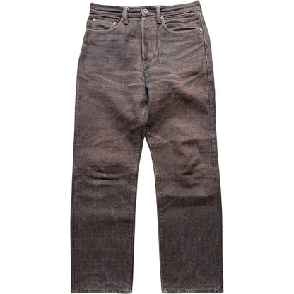 Kapital Century Denim 5P Monkey Cisco No. 5 (Kakishibu) - 4 Years Worn With Sakura Rivets