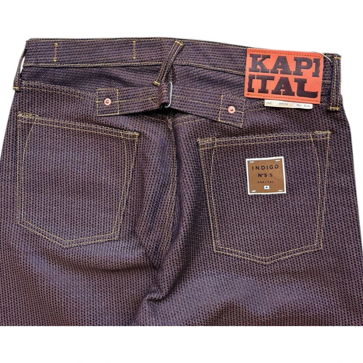 Kapital Century Denim 5P Monkey Cisco No. 5+S (Kakishibu) (Sakura Rivet)