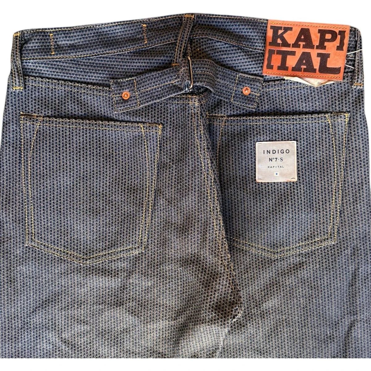 Kapital Century Denim 5P Monkey Cisco No. 7 (Sumi) (Persimmon Dyed)