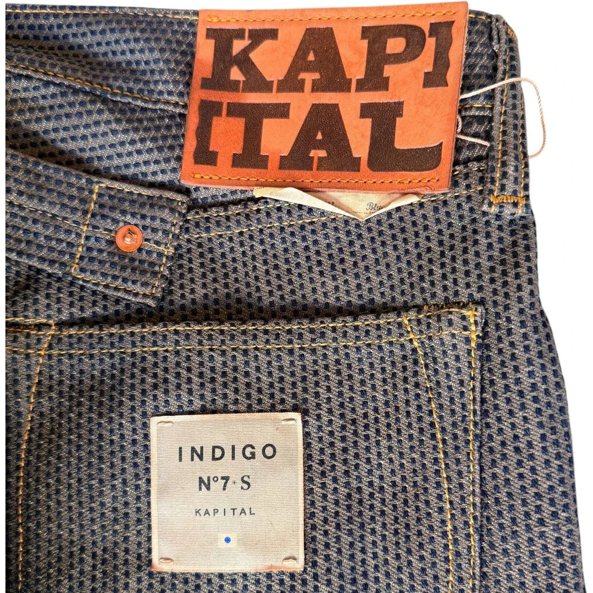 Kapital Century Denim 5P Monkey Cisco No. 7 (Sumi) (Persimmon Dyed)