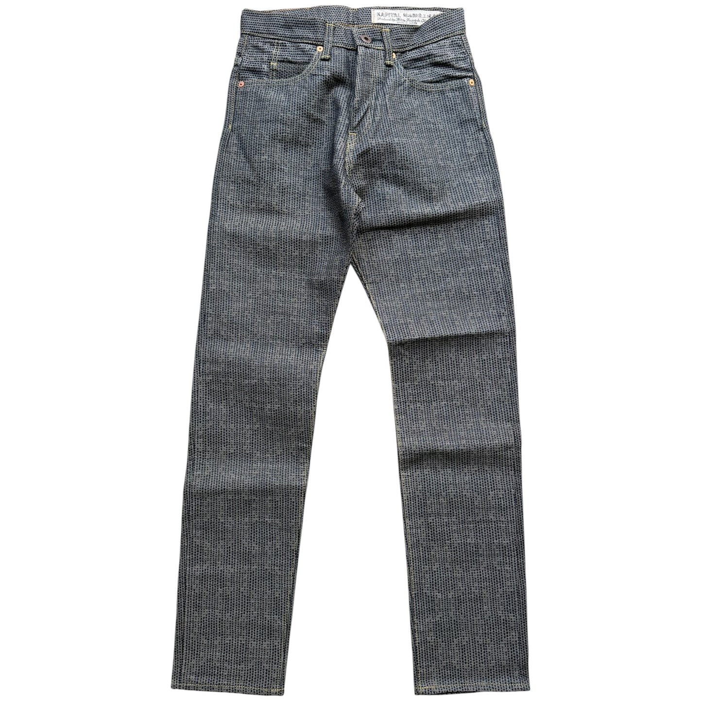 Kapital Century Denim 5P Okabilly No. 7+S Diamond Pattern (Sumi)