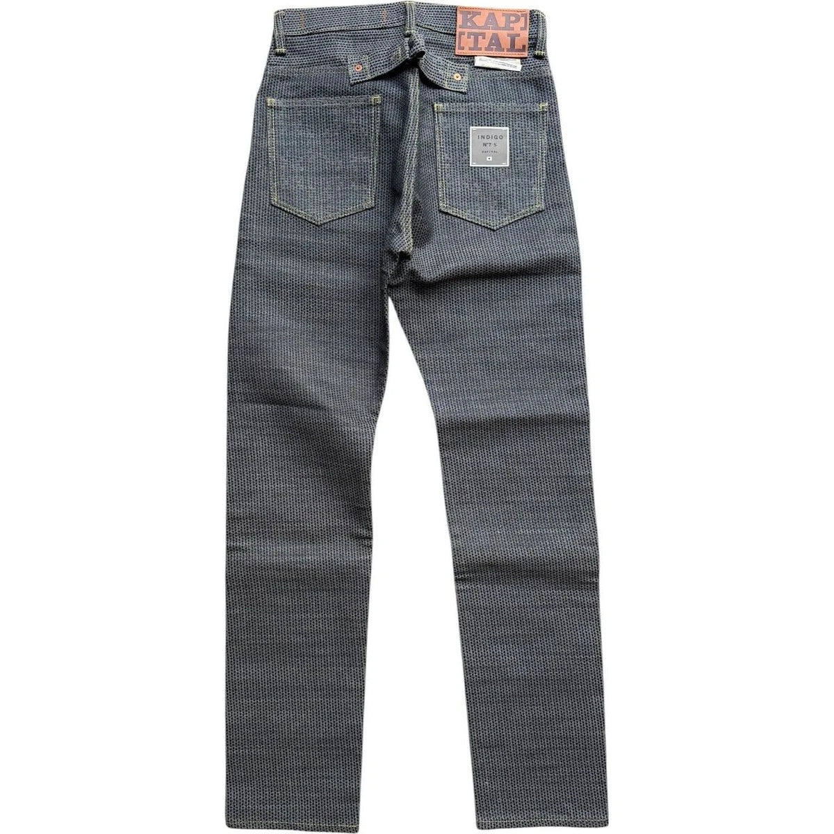 Kapital Century Denim 5P Okabilly No. 7+S Diamond Pattern (Sumi)