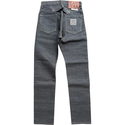 Kapital Century Denim 5P Okabilly No. 7+S Diamond Pattern (Sumi)