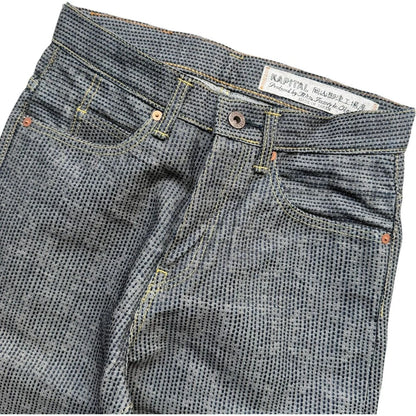 Kapital Century Denim 5P Okabilly No. 7+S Diamond Pattern (Sumi)
