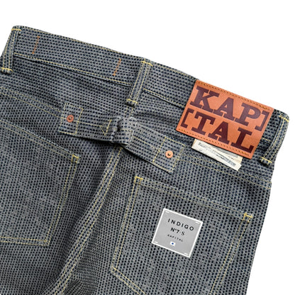 Kapital Century Denim 5P Okabilly No. 7+S Diamond Pattern (Sumi)