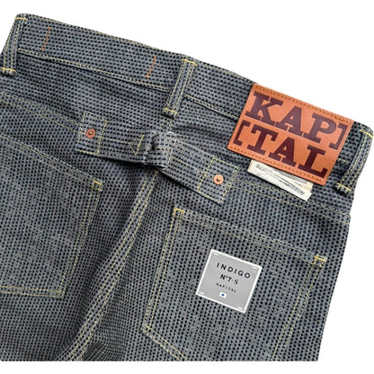 Kapital Century Denim 5P Okabilly No. 7+S Diamond Pattern (Sumi)
