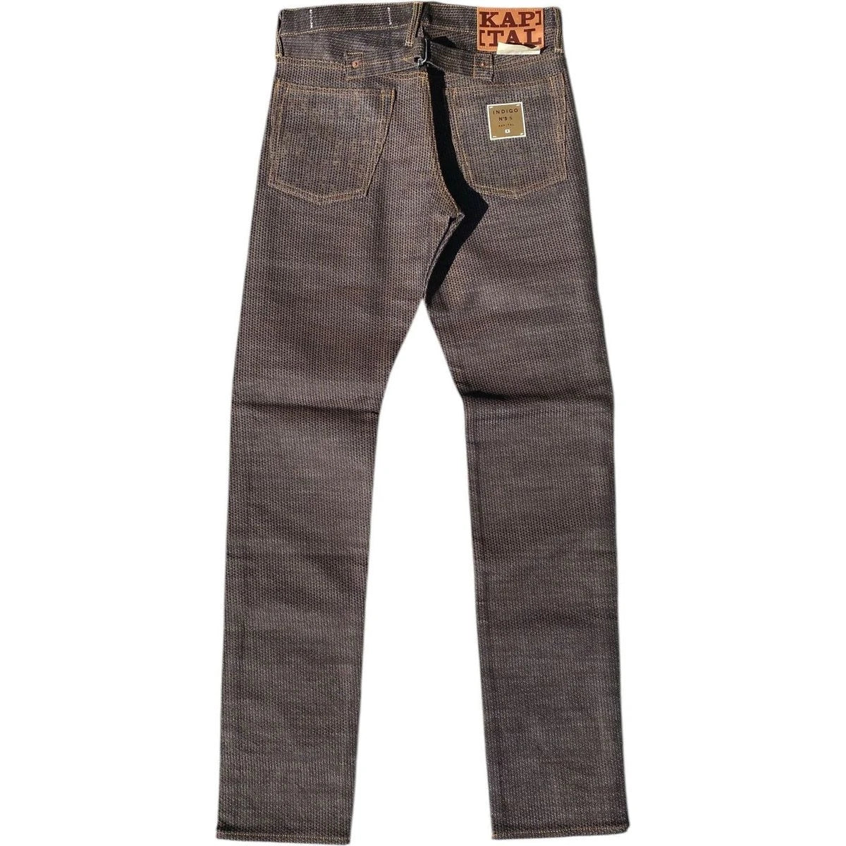Kapital Century Denim 5P Stone No. 5+S Diamond Pattern (Kakishibu)