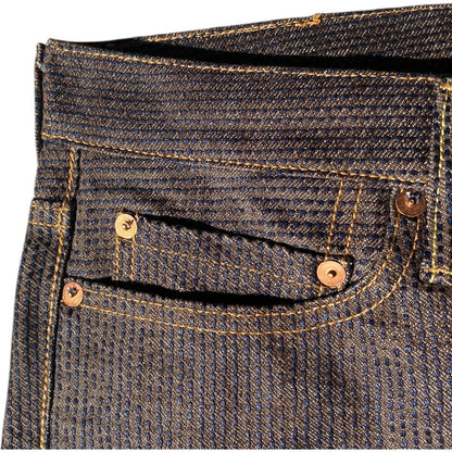 Kapital Century Denim 5P Stone No. 5+S Diamond Pattern (Kakishibu)