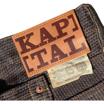 Kapital Century Denim 5P Stone No. 5+S Diamond Pattern (Kakishibu)