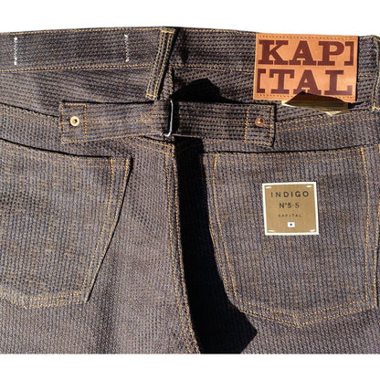 Kapital Century Denim 5P Stone No. 5+S Diamond Pattern (Kakishibu)