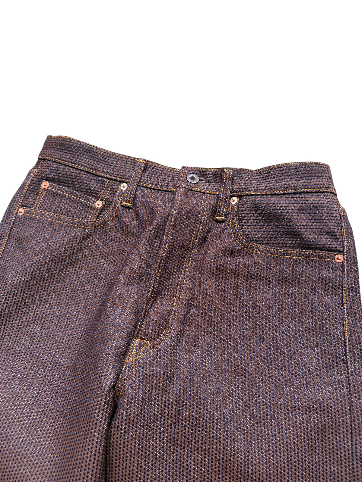 Kapital Century Denim 5P Wide Leg Monkey TH No. 5+S (Kakishibu)