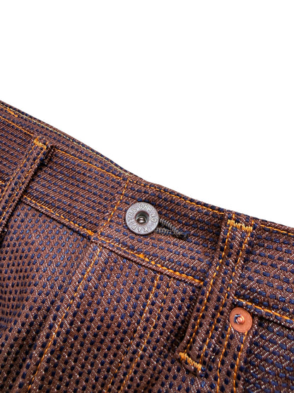 Kapital Century Denim 5P Wide Leg Monkey TH No. 5+S (Kakishibu)