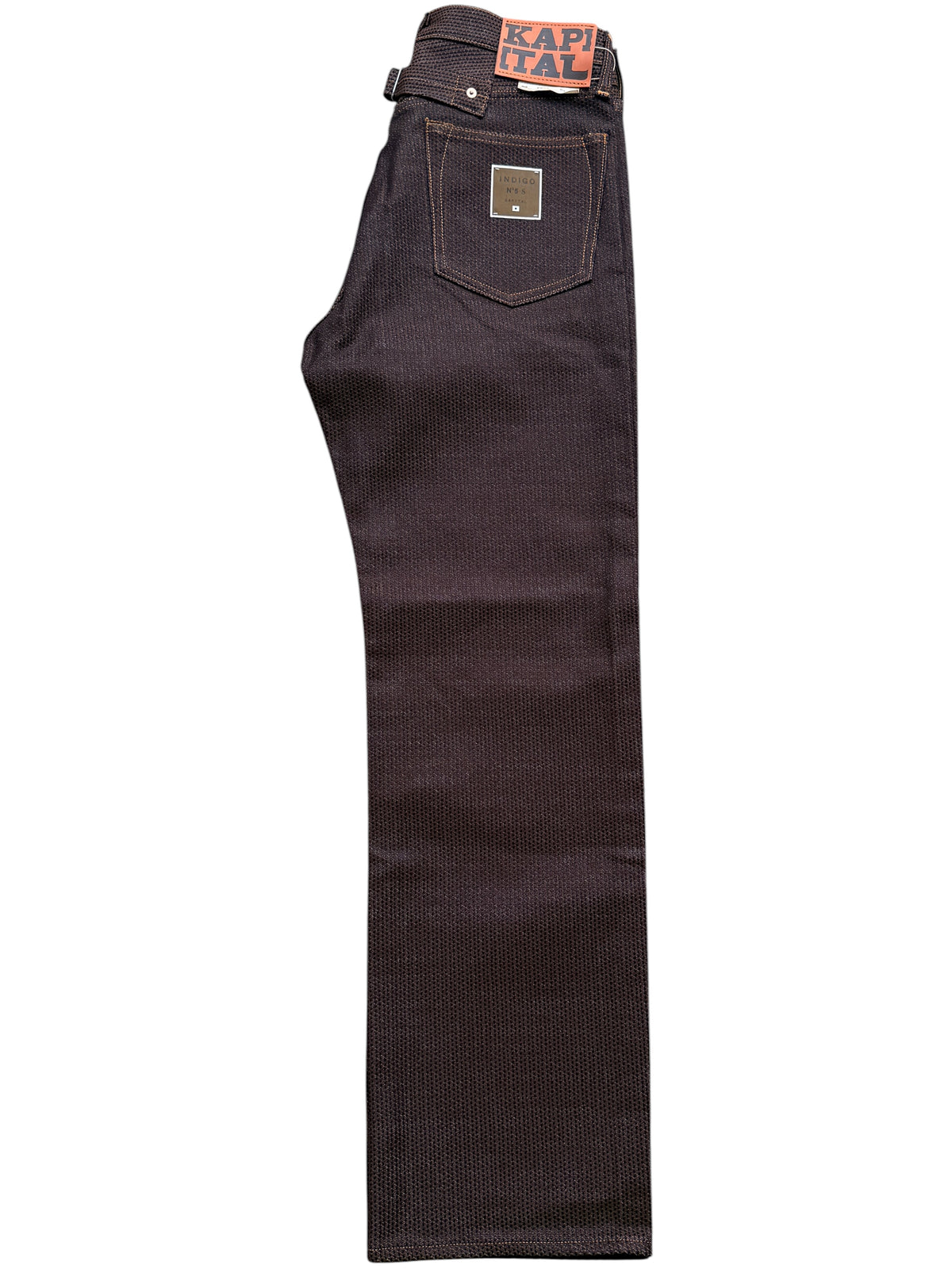 Kapital Century Denim 5P Wide Leg Monkey TH No. 5+S (Kakishibu)
