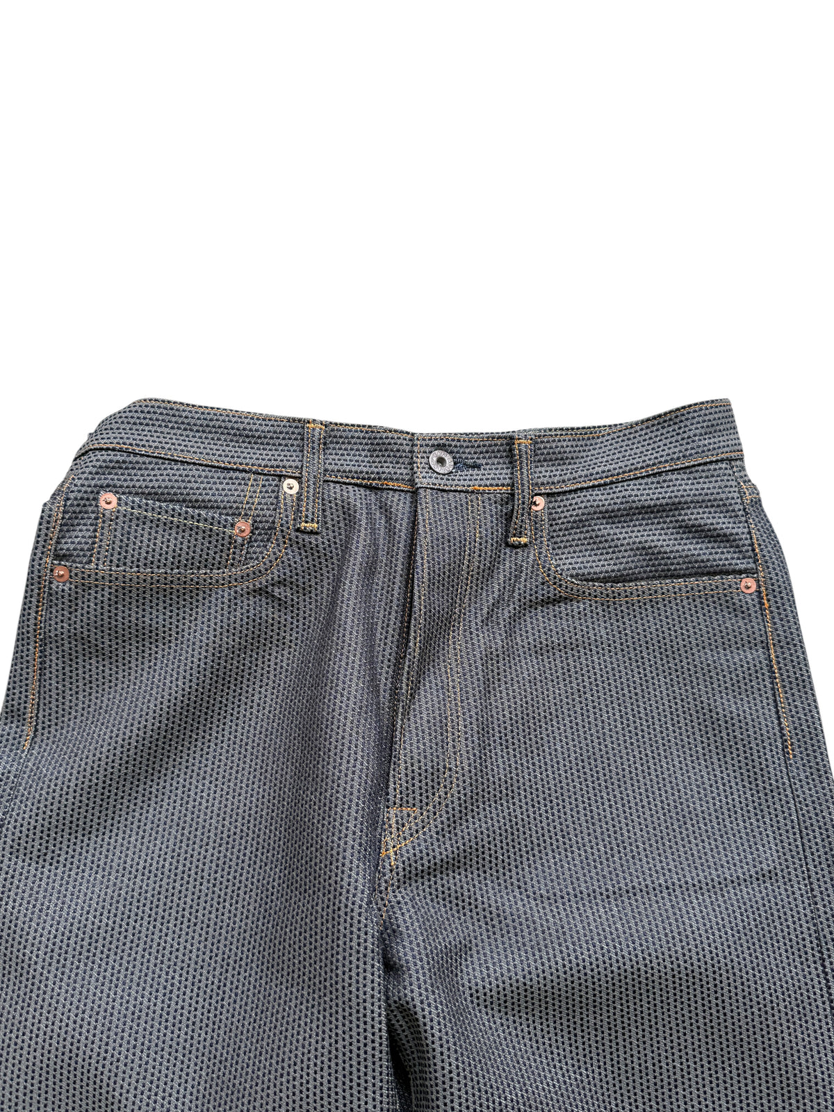 Kapital Century Denim 5P Wide Leg Monkey TH No. 7+S (Sumi)