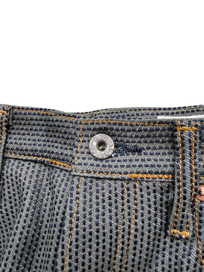Kapital Century Denim 5P Wide Leg Monkey TH No. 7+S (Sumi)
