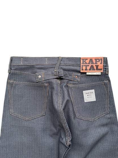 Kapital Century Denim 5P Wide Leg Monkey TH No. 7+S (Sumi)
