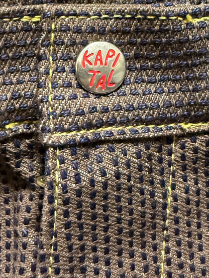 Kapital Century Denim Kome Kome Jorts No. 5 (Deep) (Kakishibu)