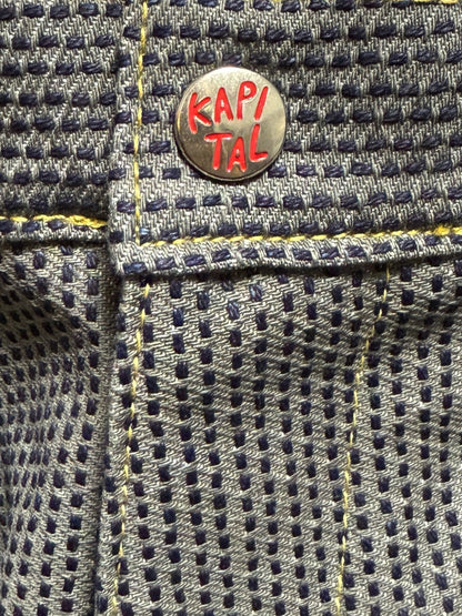 Kapital Century Denim Kome Kome Jorts No. 7 (Deep) (Sumi)