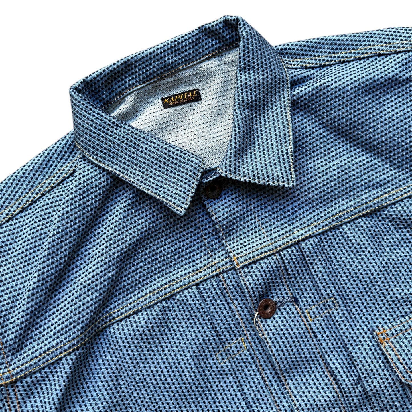 Kapital Century Denim No. 3+S+A Type 1 Jacket (Asagi) (Sakura Rivet)