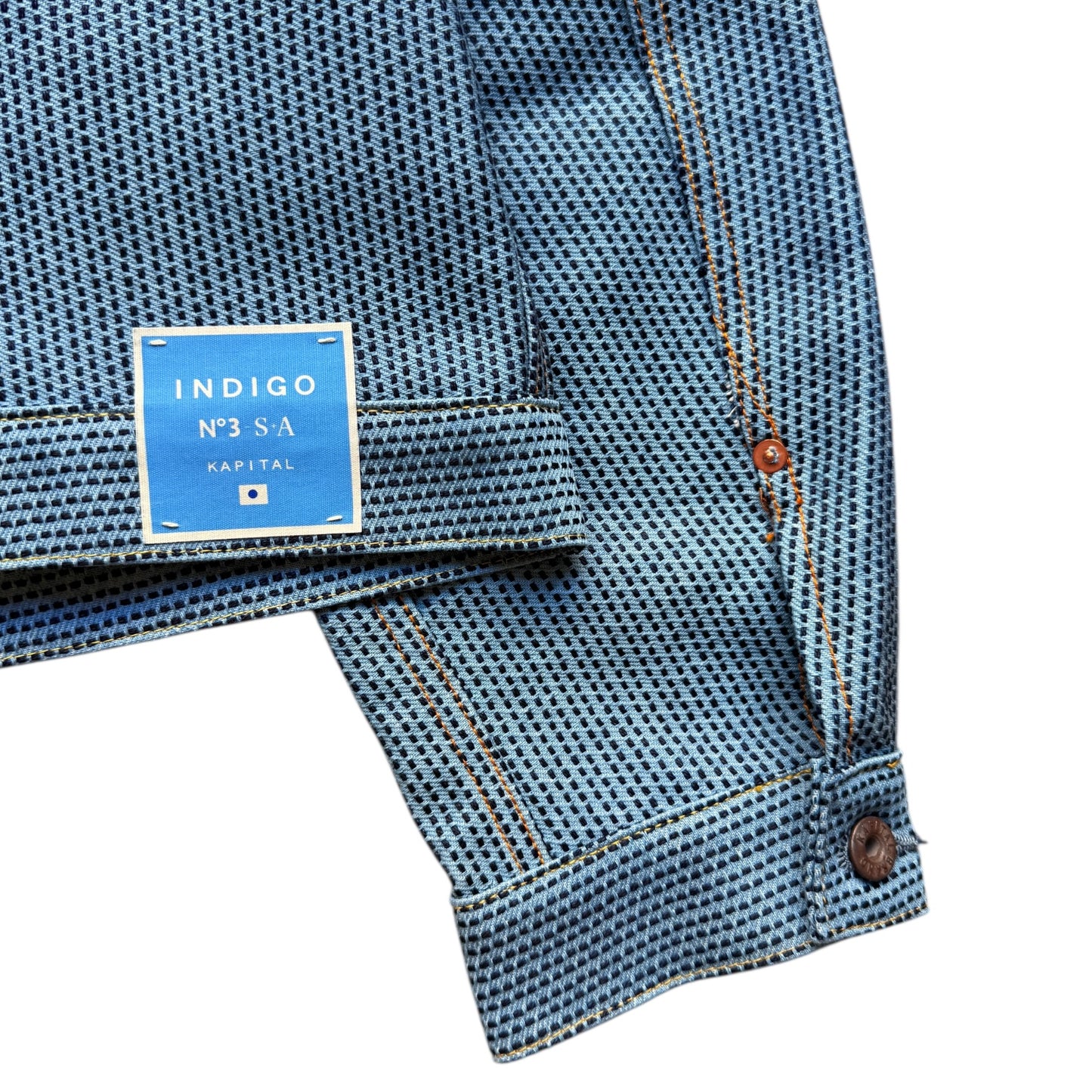 Kapital Century Denim No. 3+S+A Type 1 Jacket (Asagi) (Sakura Rivet)