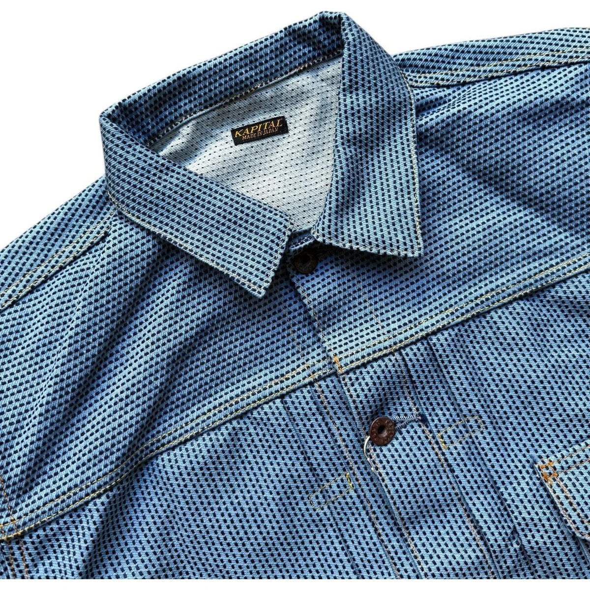 Kapital Century Denim No. 3+S+A Type 1 Jacket (Asagi) (Sakura Rivet)