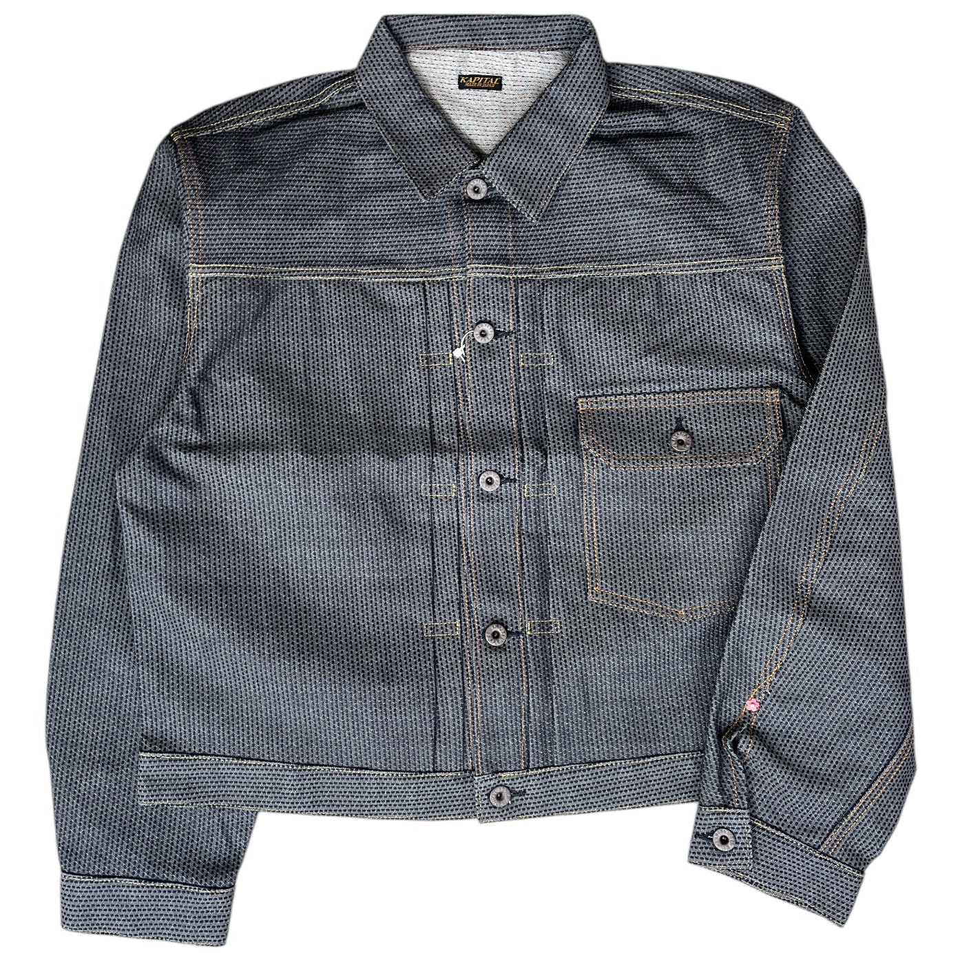 Kapital Century Denim No. 7+S Type 1 Jacket (Sumi) (Sakura Rivet)
