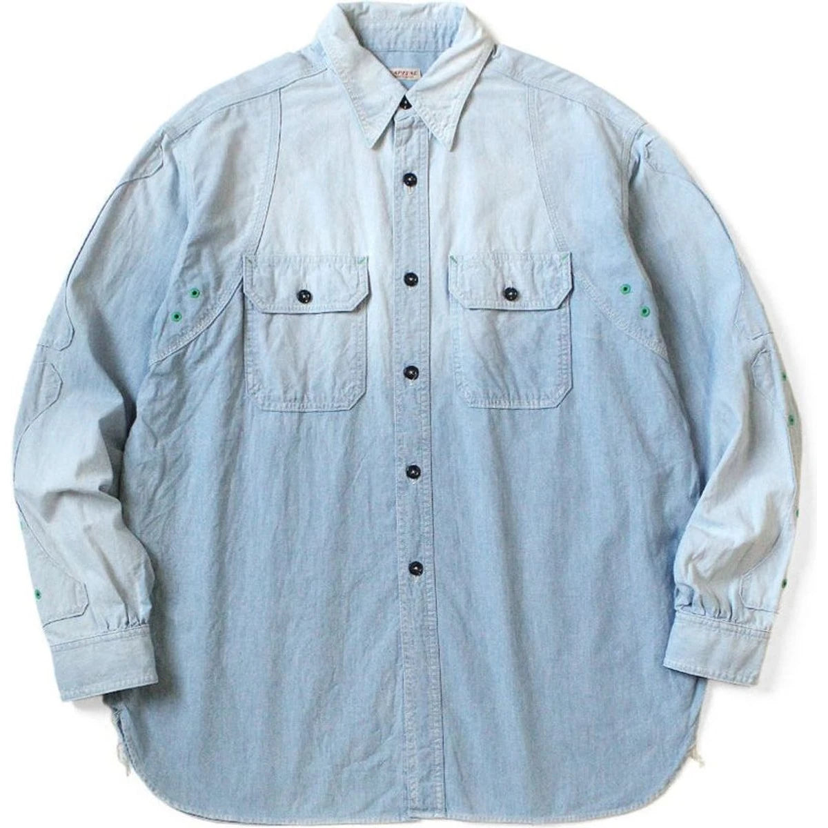 Kapital Chambray Bone Patch Ventilator Work Shirt