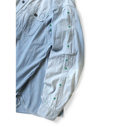 Kapital Chambray Bone Patch Ventilator Work Shirt