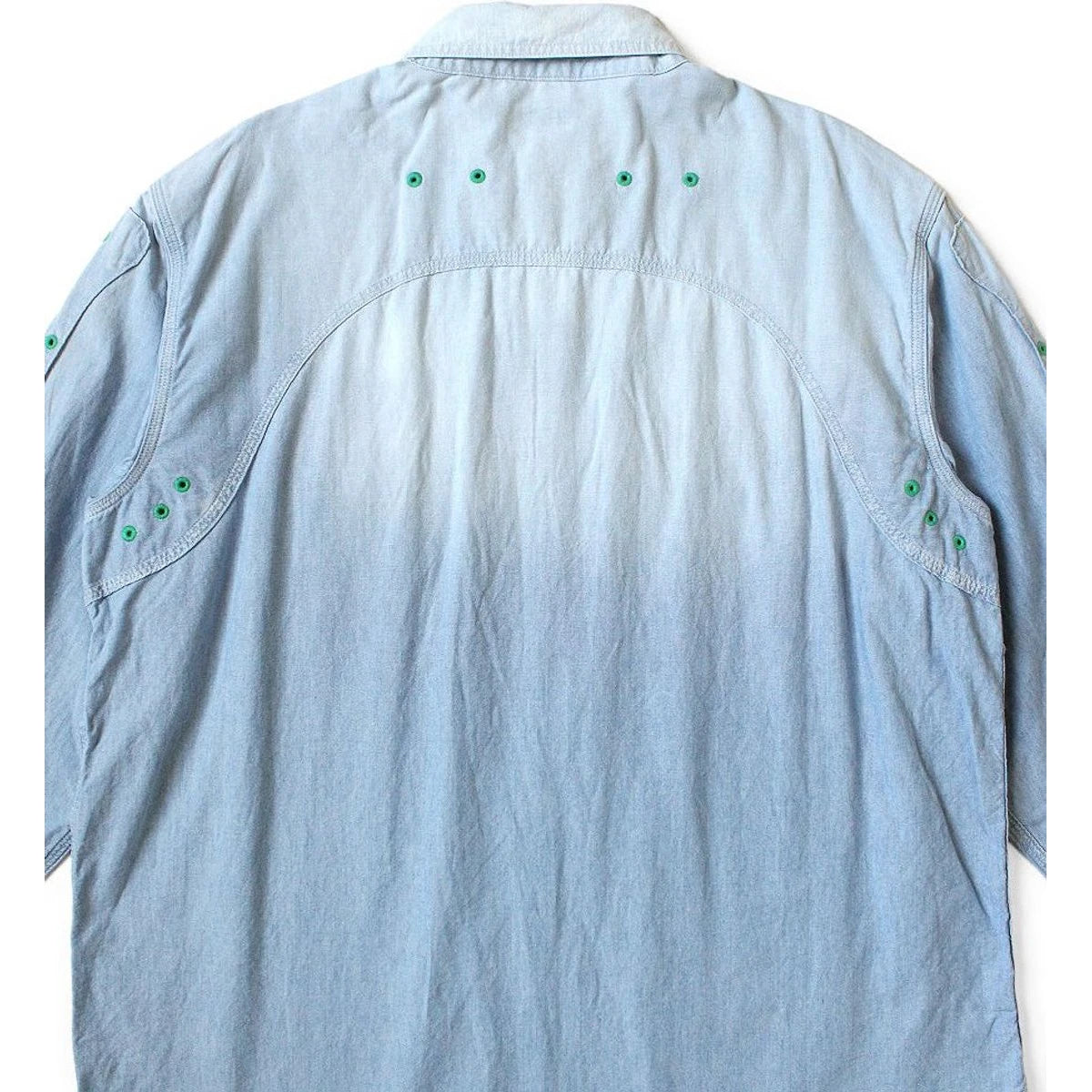Kapital Chambray Bone Patch Ventilator Work Shirt