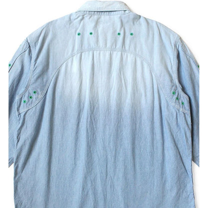 Kapital Chambray Bone Patch Ventilator Work Shirt