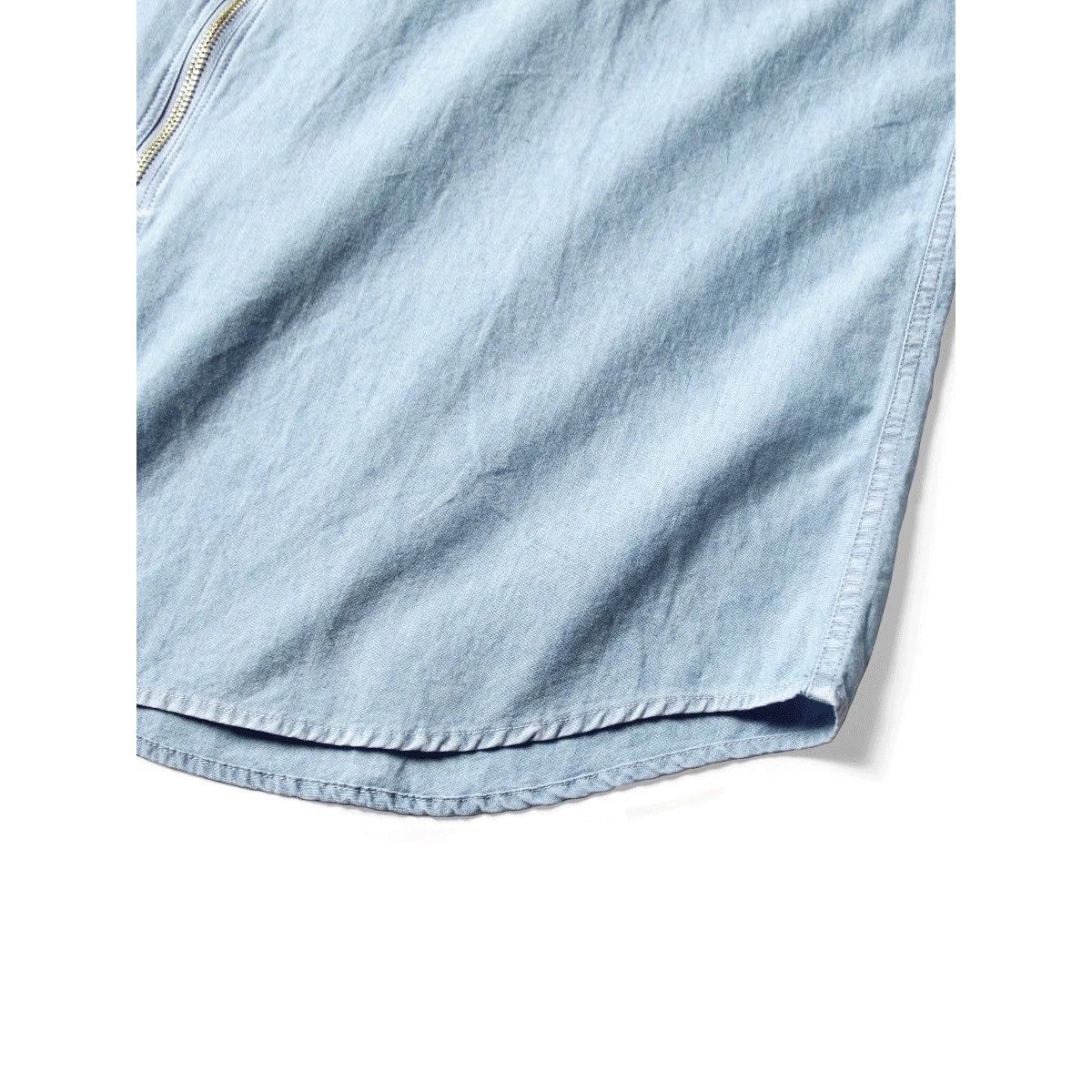 Kapital Chambray Sleeveless Zipper Work Shirt