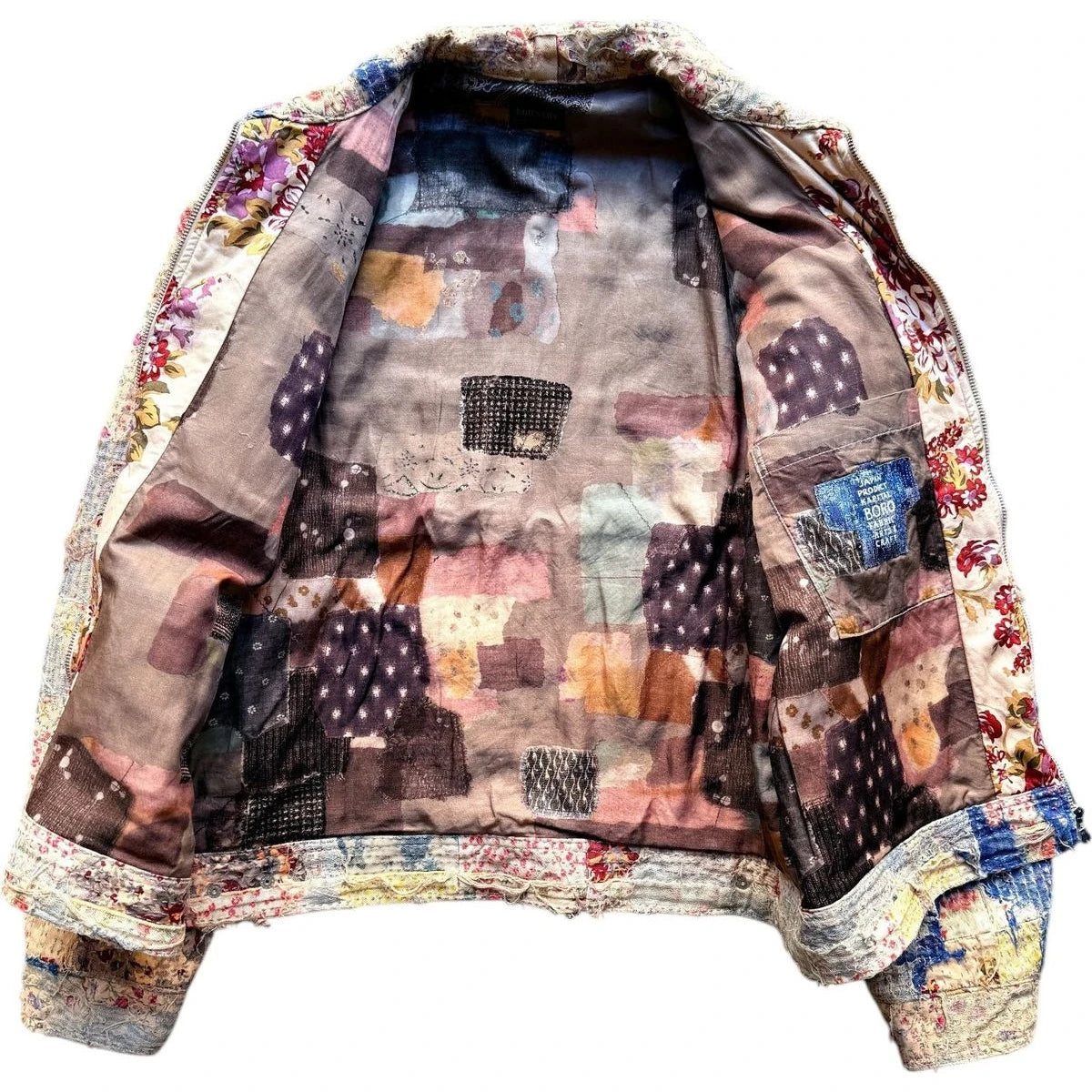 Kapital Champetre Boro Zip Up Jacket (Virgin Maria)