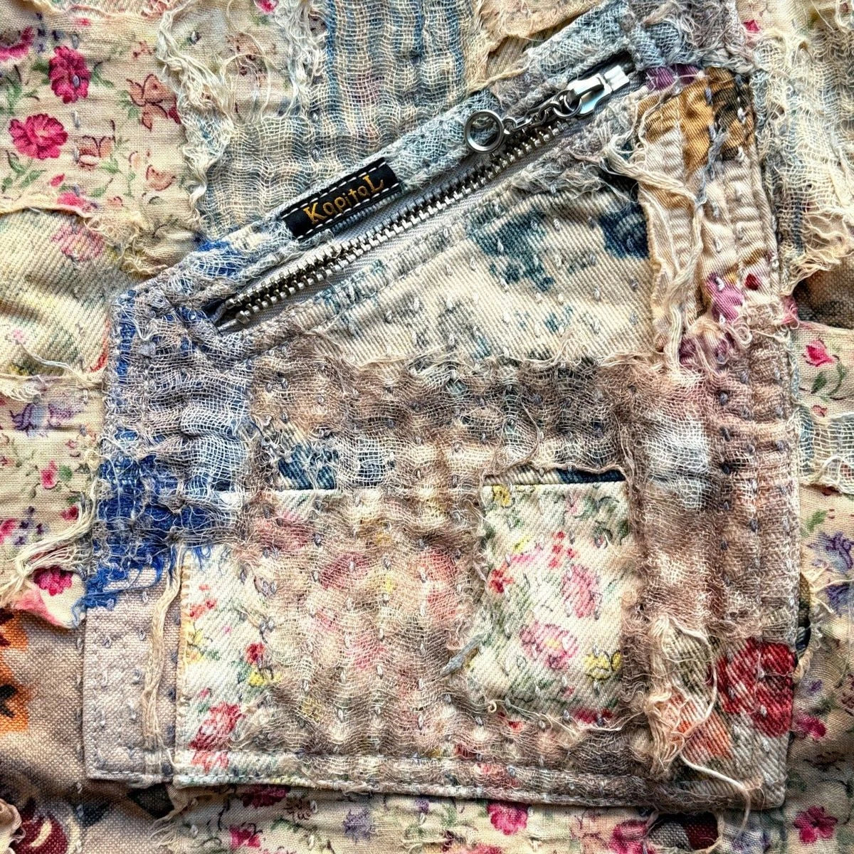 Kapital Champetre Boro Zip Up Jacket (Virgin Maria) | COJP Gallery