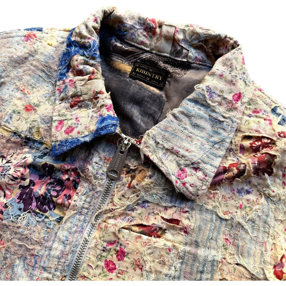 Kapital Champetre Boro Zip Up Jacket (Virgin Maria)