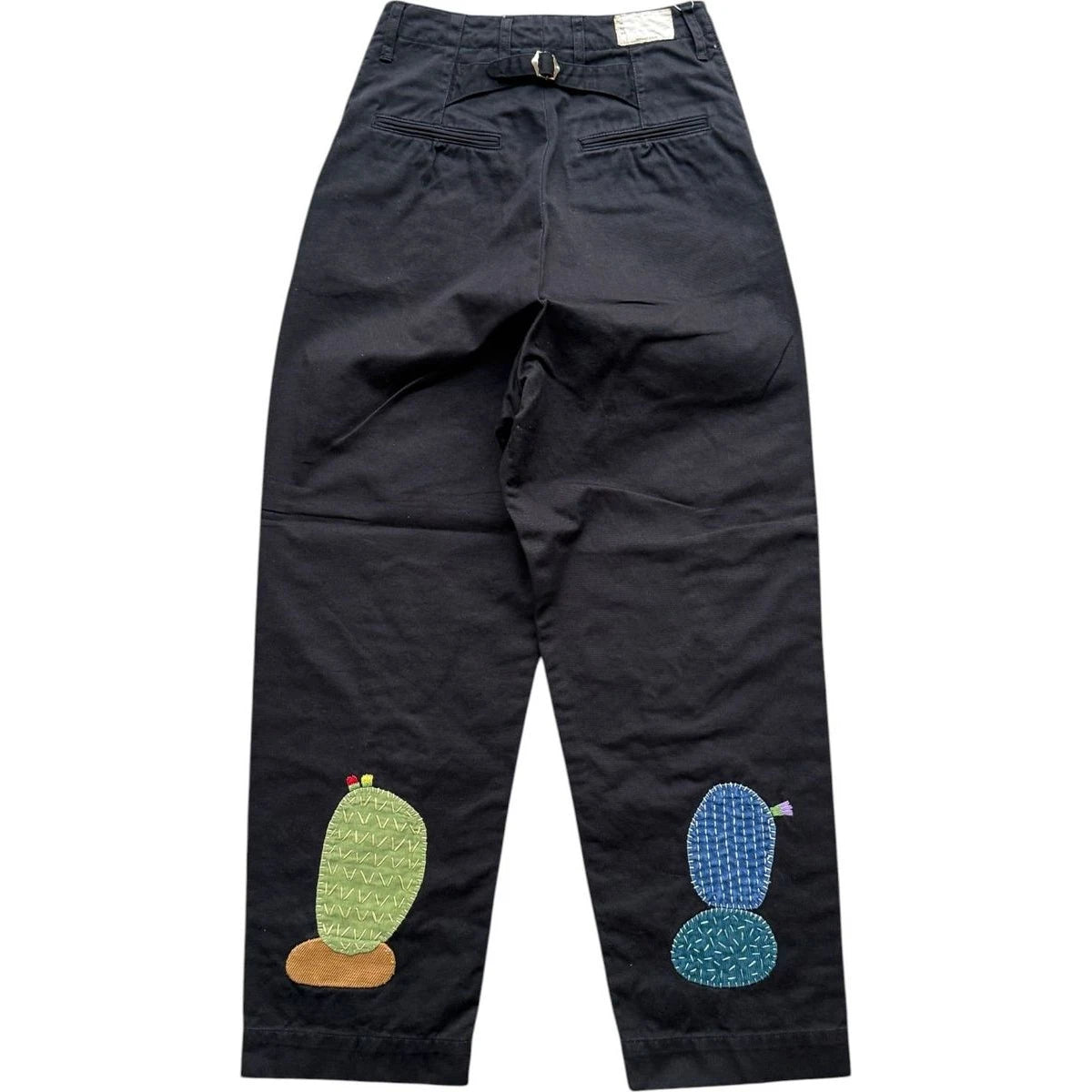 Kapital Chino High Waisted Nime Pants (Cactus Embroidery)