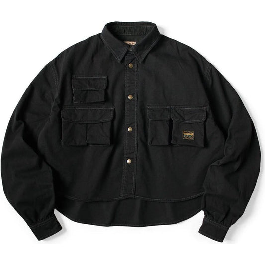 Kapital Chino Nugget-Pocket Cropped Fish Shirt