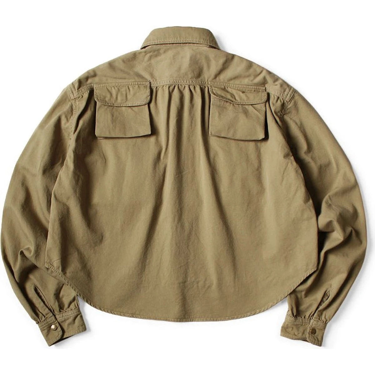 Kapital Chino Nugget-Pocket Cropped Fish Shirt
