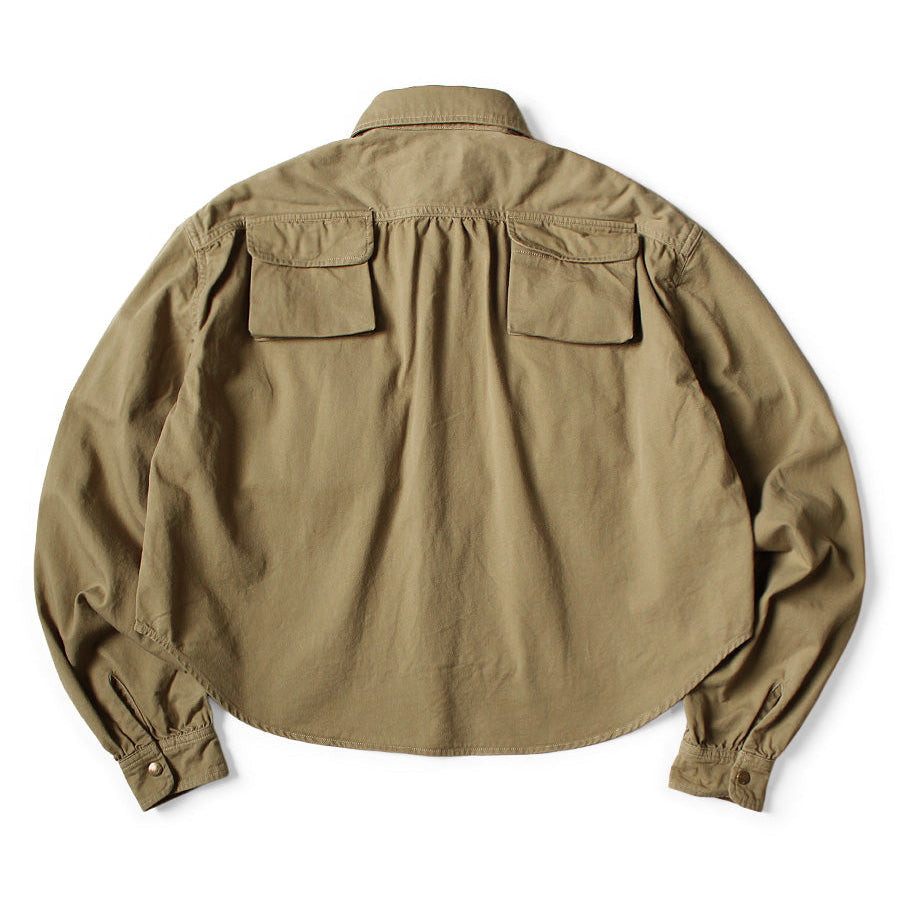 Kapital Chino Nugget-Pocket Cropped Fish Shirt