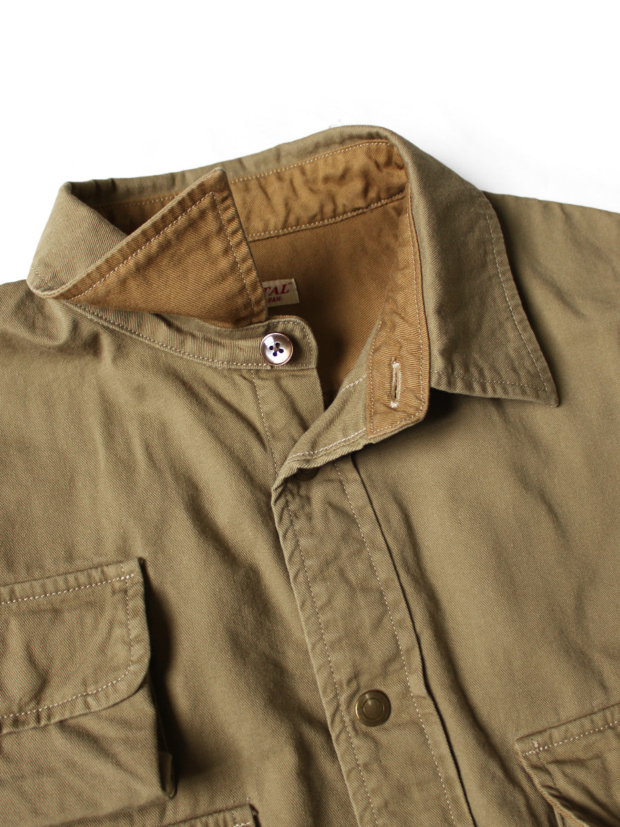 Kapital Chino Nugget-Pocket Cropped Fish Shirt