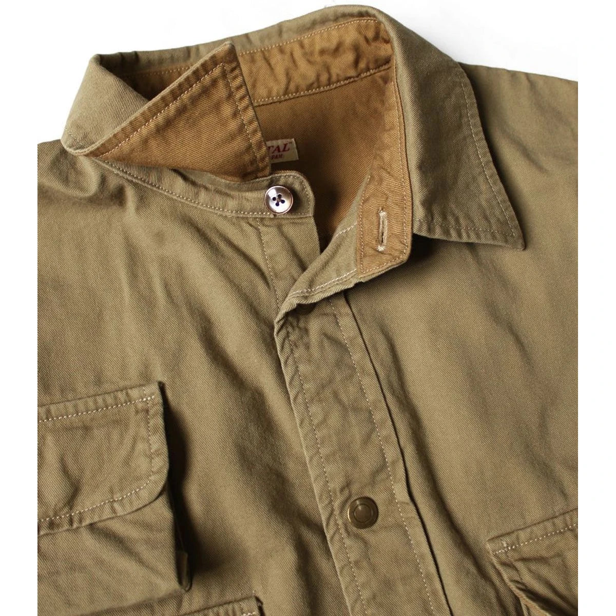 Kapital Chino Nugget-Pocket Cropped Fish Shirt