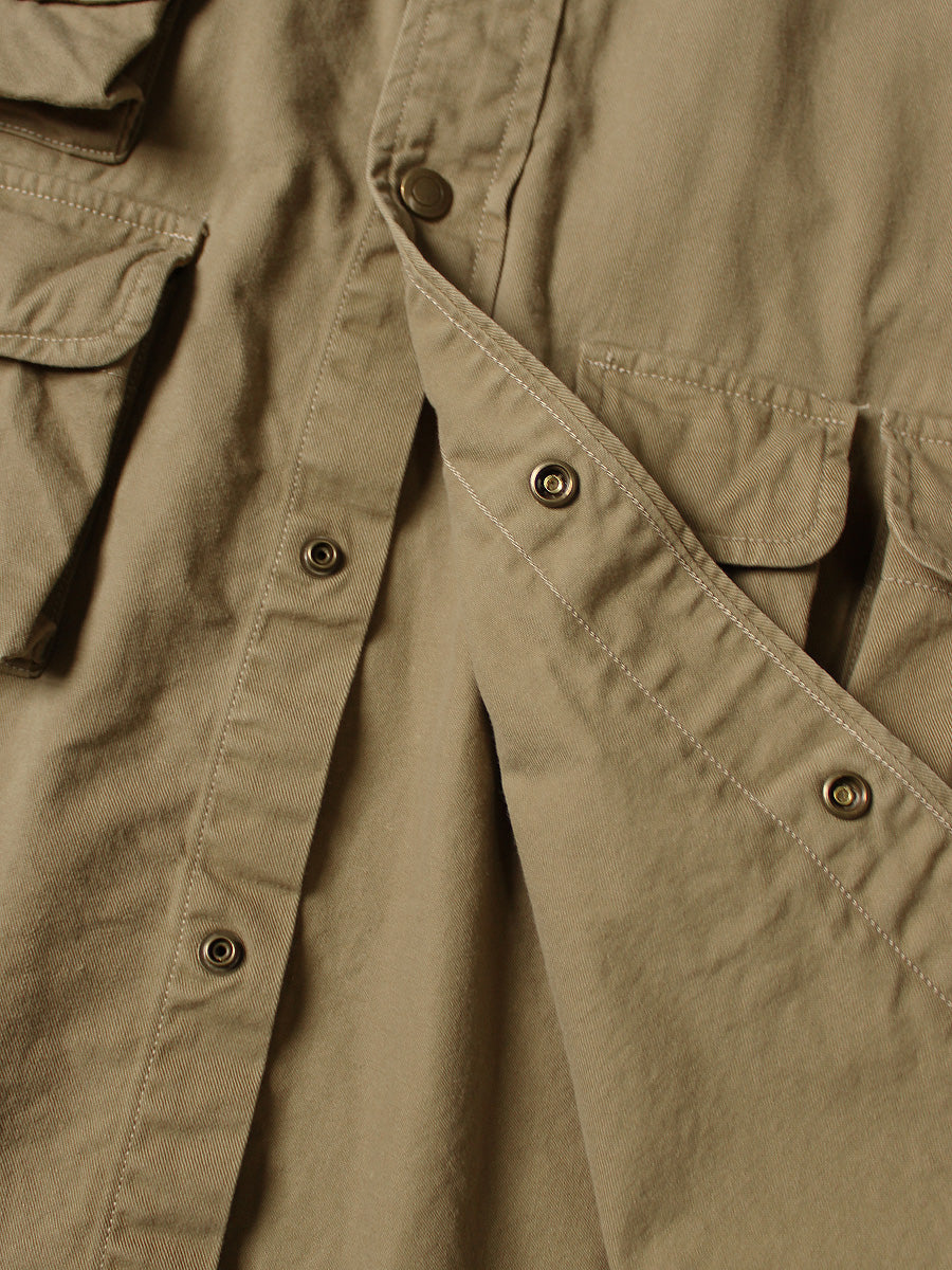 Kapital Chino Nugget-Pocket Cropped Fish Shirt