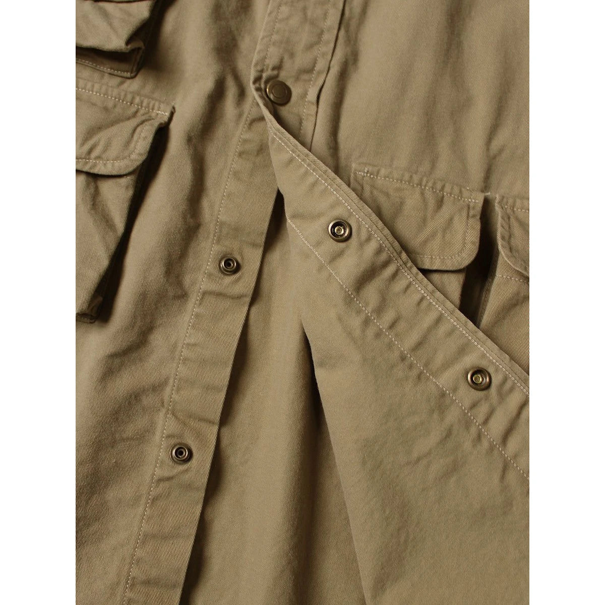Kapital Chino Nugget-Pocket Cropped Fish Shirt