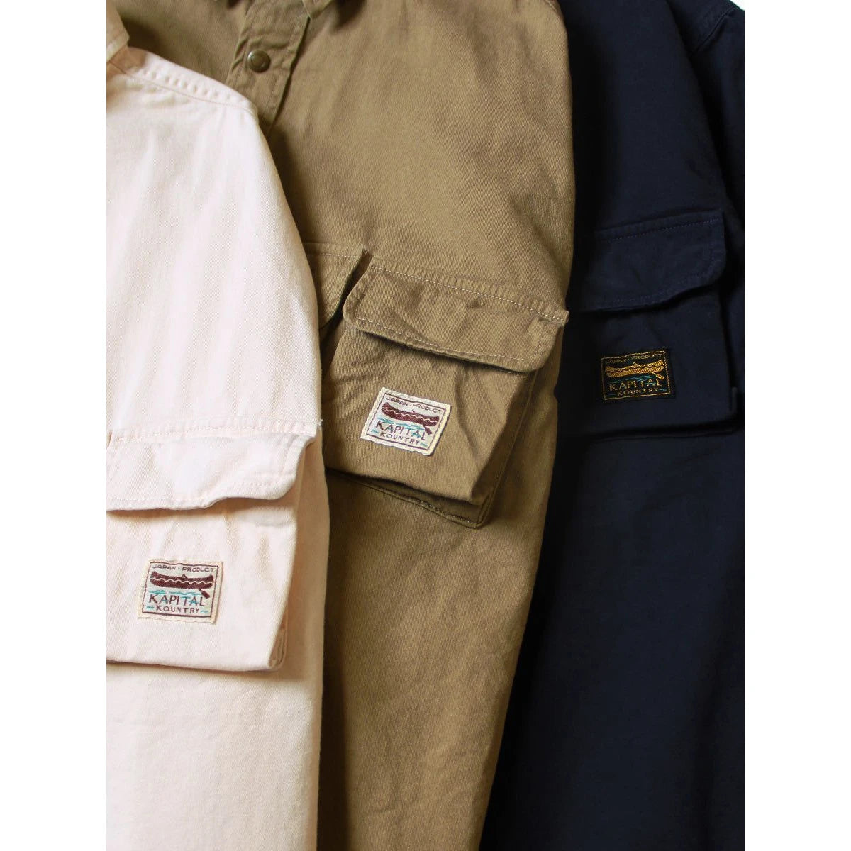 Kapital Chino Shirt Nugget-Pocket Fish Shirt