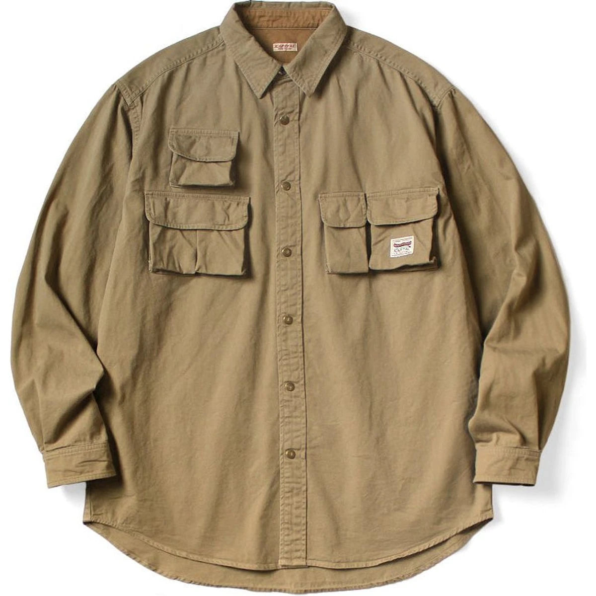Kapital Chino Shirt Nugget-Pocket Fish Shirt