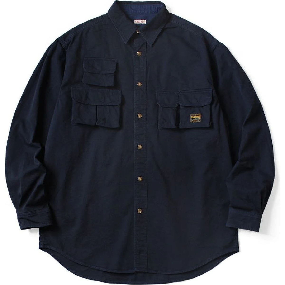 Kapital Chino Shirt Nugget-Pocket Fish Shirt