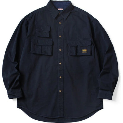 Kapital Chino Shirt Nugget-Pocket Fish Shirt