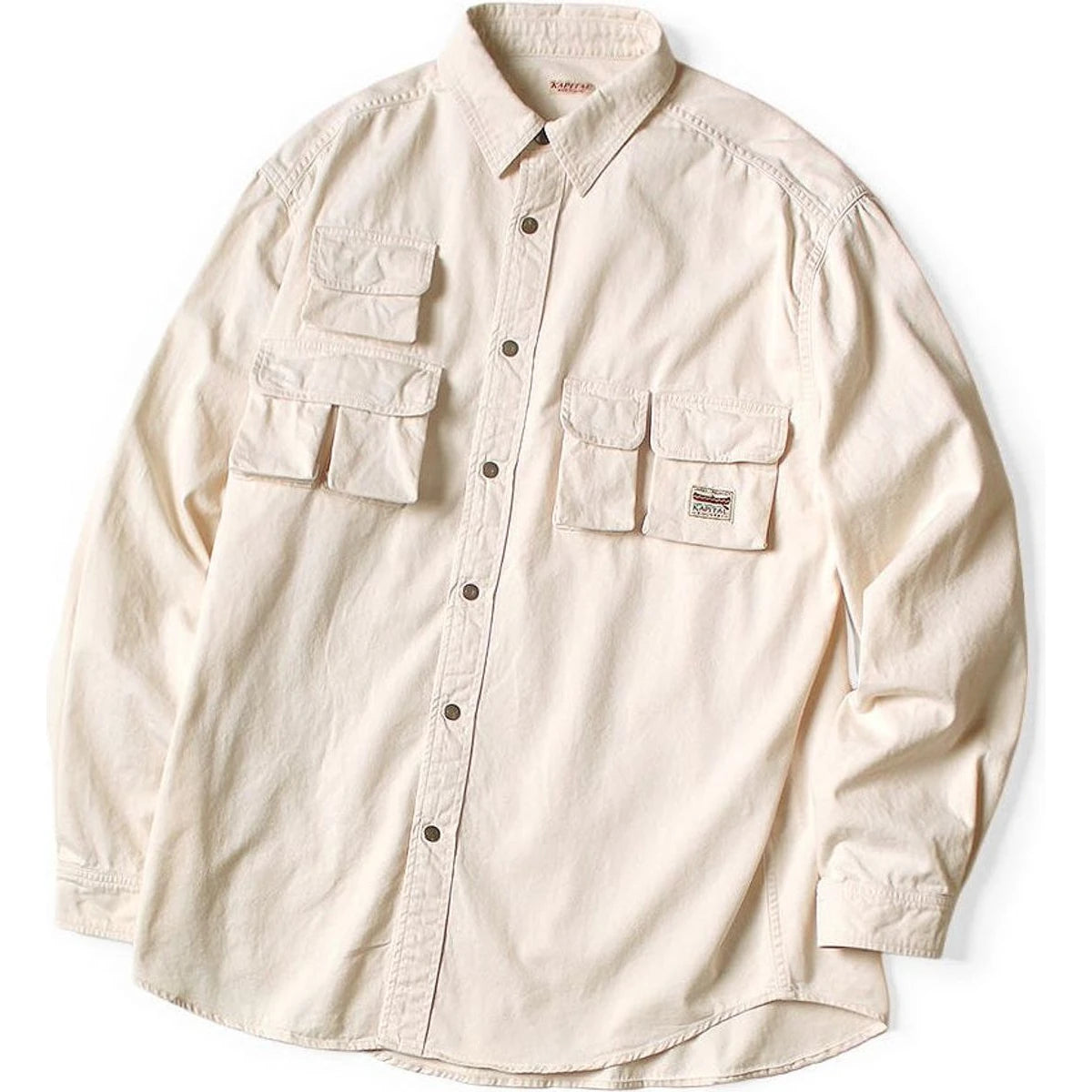 Kapital Chino Shirt Nugget-Pocket Fish Shirt