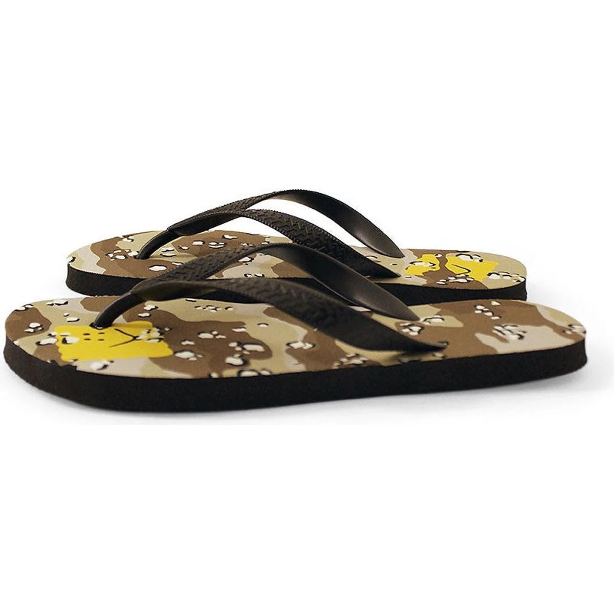 Kapital Chocolate Chip Camo Pattern Flip Flops